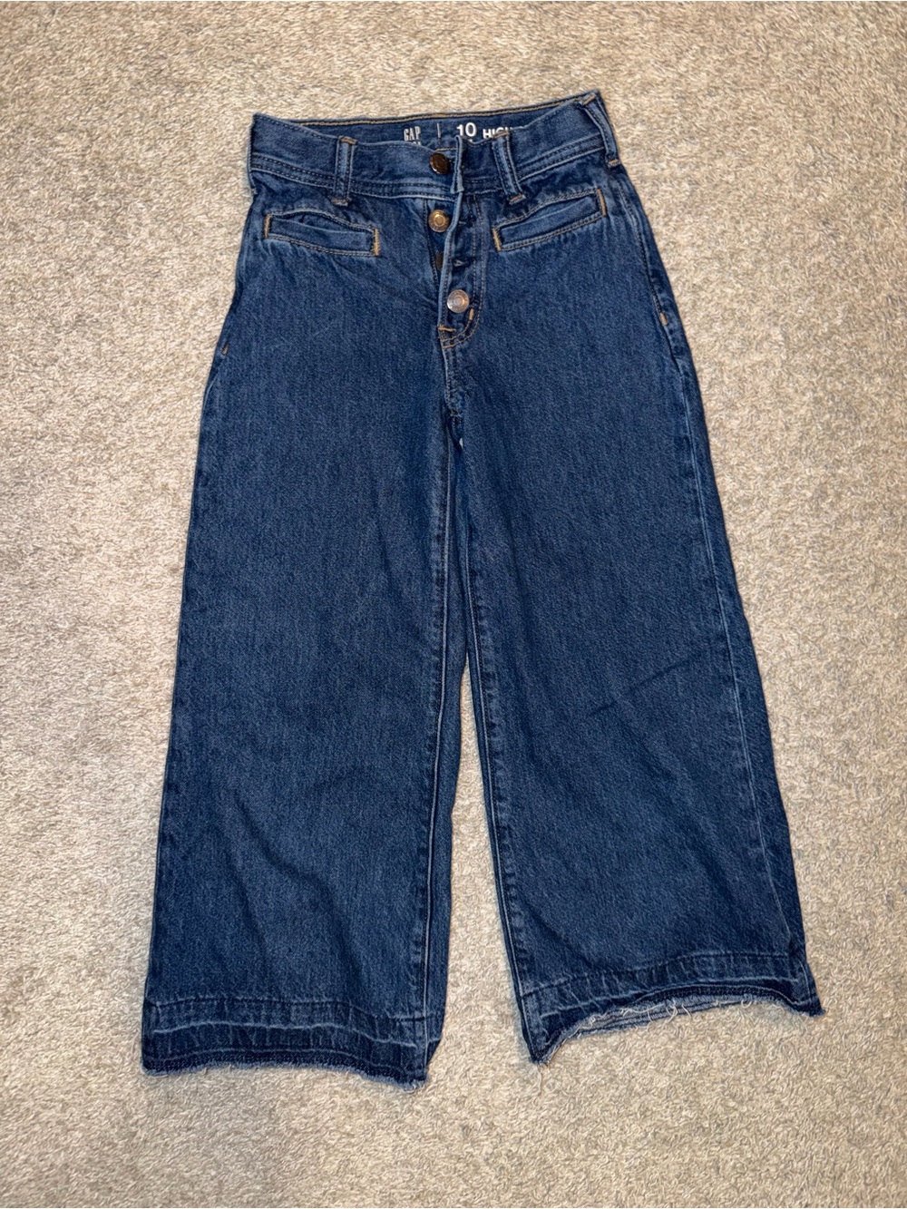 GAP Dark Blue Wide-Leg High-Rise Jeans
